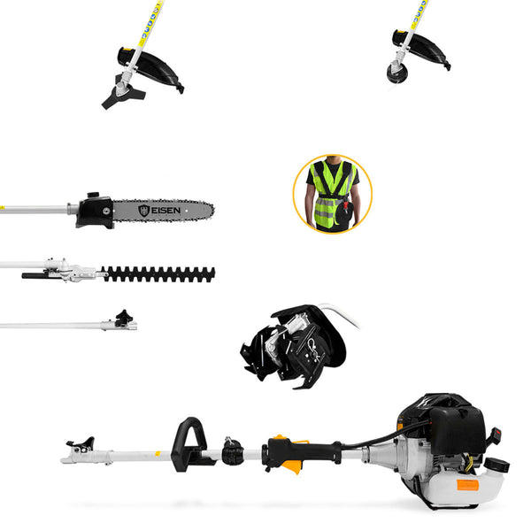 Preventa - 7 en 1 Máquina Multi-función 62cc - 3,4hp - Cultivador - Eisen