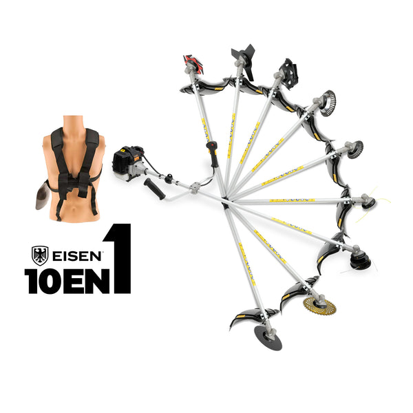 Kit 10 en 1 - Orilladora Profesional 1.34hp 32,6cc - Eisen