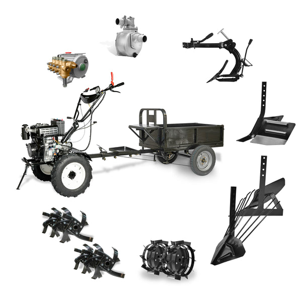 Kit 11 en 1 - Motocultivador Diesel