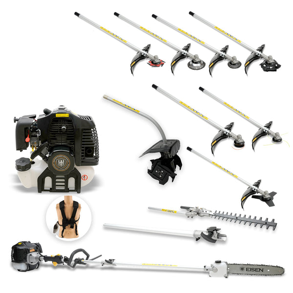 Preventa - 12 en 1 Máquina Multi-función 62cc - 3,4hp - Cultivador - Eisen
