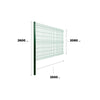 Kit Reja Perimetral 208x250cm + 1 Poste (Verde)