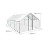 Gallinero Acero Galvanizado 6x3x1.95m (18m2)