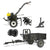Kit 5 en 1 - Motocultivador Bencinero - Full Carro Trailer