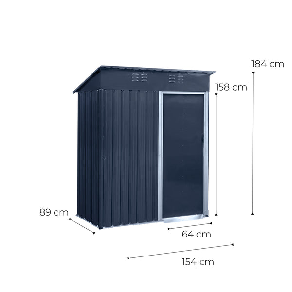 Bodega de Jardín Multiuso 5x3ft 154x89x184cm