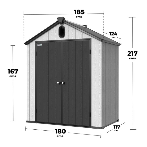 Bodega Jardín Multiuso Resina - 6x4ft (190 x 129 x 218 cm)