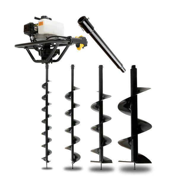 Barreno Ahoyador 72cc + Broca de 10cm + 15cm + 20cm + 30cm + Extensor | Eisen