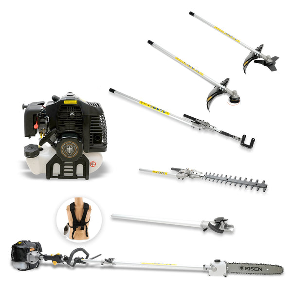 Preventa - 7 en 1 Máquina Multi-función 62cc - 3,4hp - Vareador - Eisen