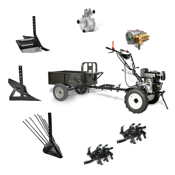 Kit 9 en 1 - Motocultivador Diesel 10hp - Eisen