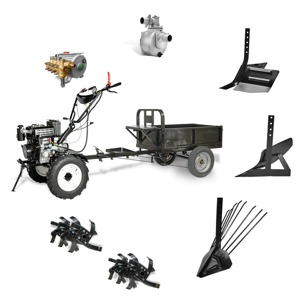 Kit 9 en 1 - Motocultivador Diesel 10hp - Eisen
