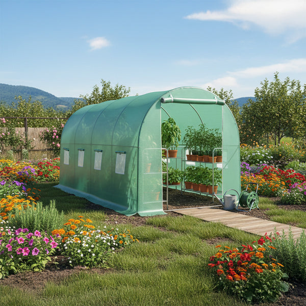 Invernadero Túnel Armable 4.5x2x2m (9m²)