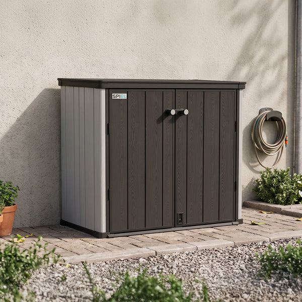 Bodega de Jardín Multiuso Resina Horizontal 900L (129x73x117cm) | Spiel