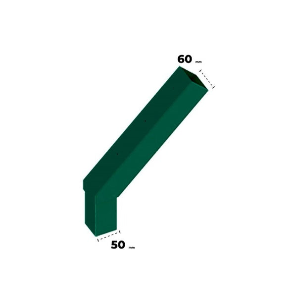 Reja Perimetral - Extensión Poste L (Concertina) (Verde)