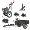 Kit 5 en 1 - Motocultivador Diesel - Full Carro Trailer