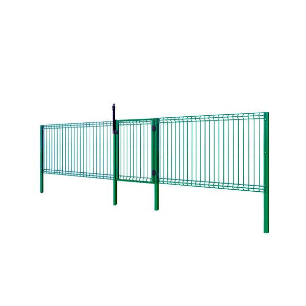 Kit Reja Perimetral Piscina - 2 Paneles 115x192cm + 2 Postes + 1 Puerta (Verde)