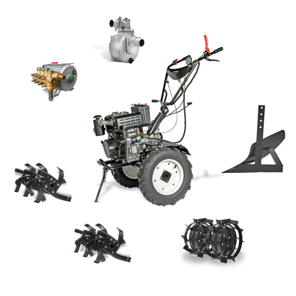 Kit 6 en 1 - Motocultivador Diesel