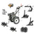 Kit 8 en 1 - Motocultivador Diesel 10hp