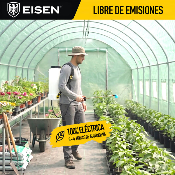 Fumigadora de Mochila Eléctrica 87PSI 16L 12V DC | Eisen
