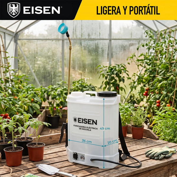 Fumigadora de Mochila Eléctrica 87PSI 16L 12V DC | Eisen