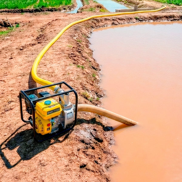 Motobomba Bencinera de Agua 2x2 - 450L/min 6.5hp - Eisen