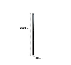Kit Reja Perimetral 208x250cm + 1 Poste (Negro)
