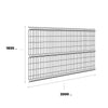 Reja Perimetral - Panel 3D 183x250cm (Negro)