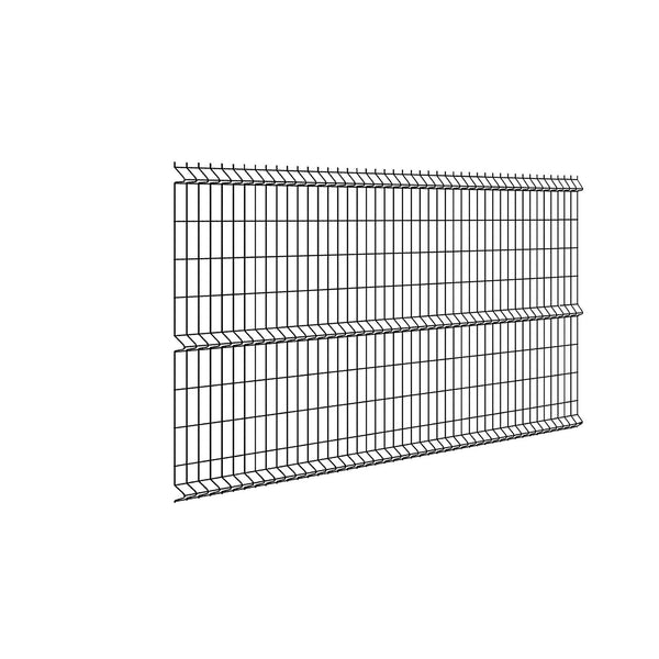 Kit Inicial Reja Perimetral 183x250cm (2 Paneles + 2 Postes + 1 Puerta) (Negro)
