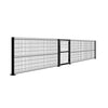 Kit Inicial Reja Perimetral 183x250cm (2 Paneles + 2 Postes + 1 Puerta) (Negro)