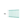 Kit Reja Perimetral Piscina – Panel 3D 115x192cm + Poste (Verde)