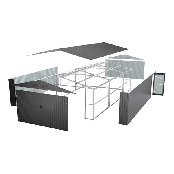 Bodega Jardín Multiuso - Garaje 16x20ft 483x609x257cm