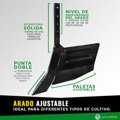 Kit 9 en 1 Motocultivador 10Hp Profesional Diesel