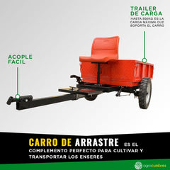 Kit 10 en 1 Motocultivador Diesel 10Hp Profesional - Eisen
