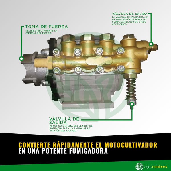 Accesorio - Fumigadora - Hidrolavadora de Alta Presión - Para Motocultivador