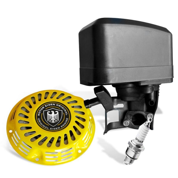 Kit de Mantención para Motor 6,5Hp: Bujía - Filtro de Aire - Partidor