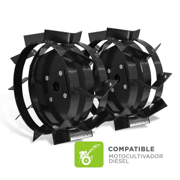 Accesorio - Set de Ruedas de Tracción - Para Motocultivador Diesel