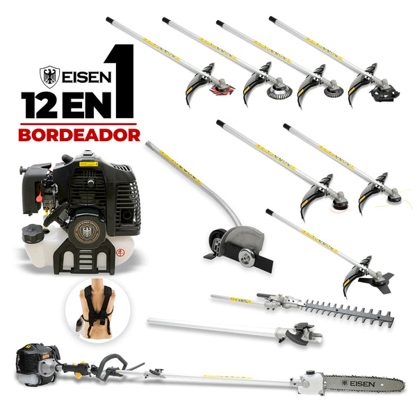 12 en 1 Máquina Multi-función 62cc - 3,4hp - Bordeador - Eisen