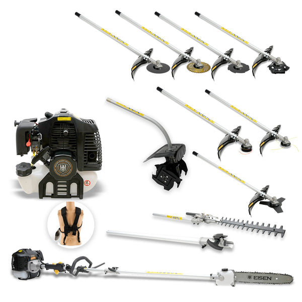 Kit 12 en 1 Máquina Multi-función 62cc - 3,4hp - Cultivador - Eisen