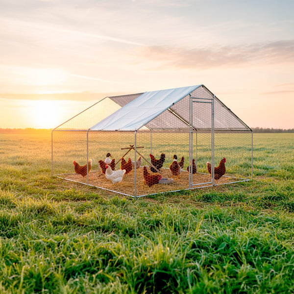 Gallinero Acero Galvanizado 4x3x1.95m (12m2)