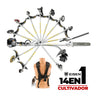 Kit 14 en 1 Máquina Multi-función 62cc - 3,4hp - Cultivador - Eisen