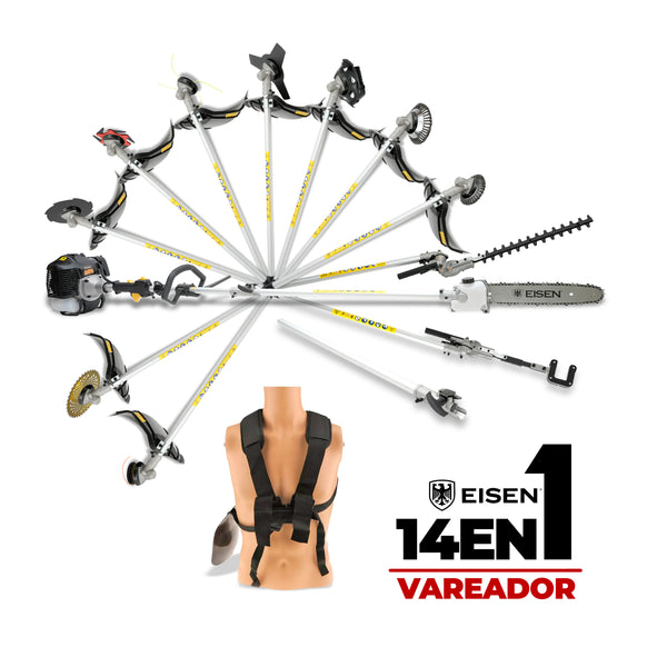 Kit 14 en 1 Máquina Multi-función 62cc - 3,4hp - Vareador - Eisen