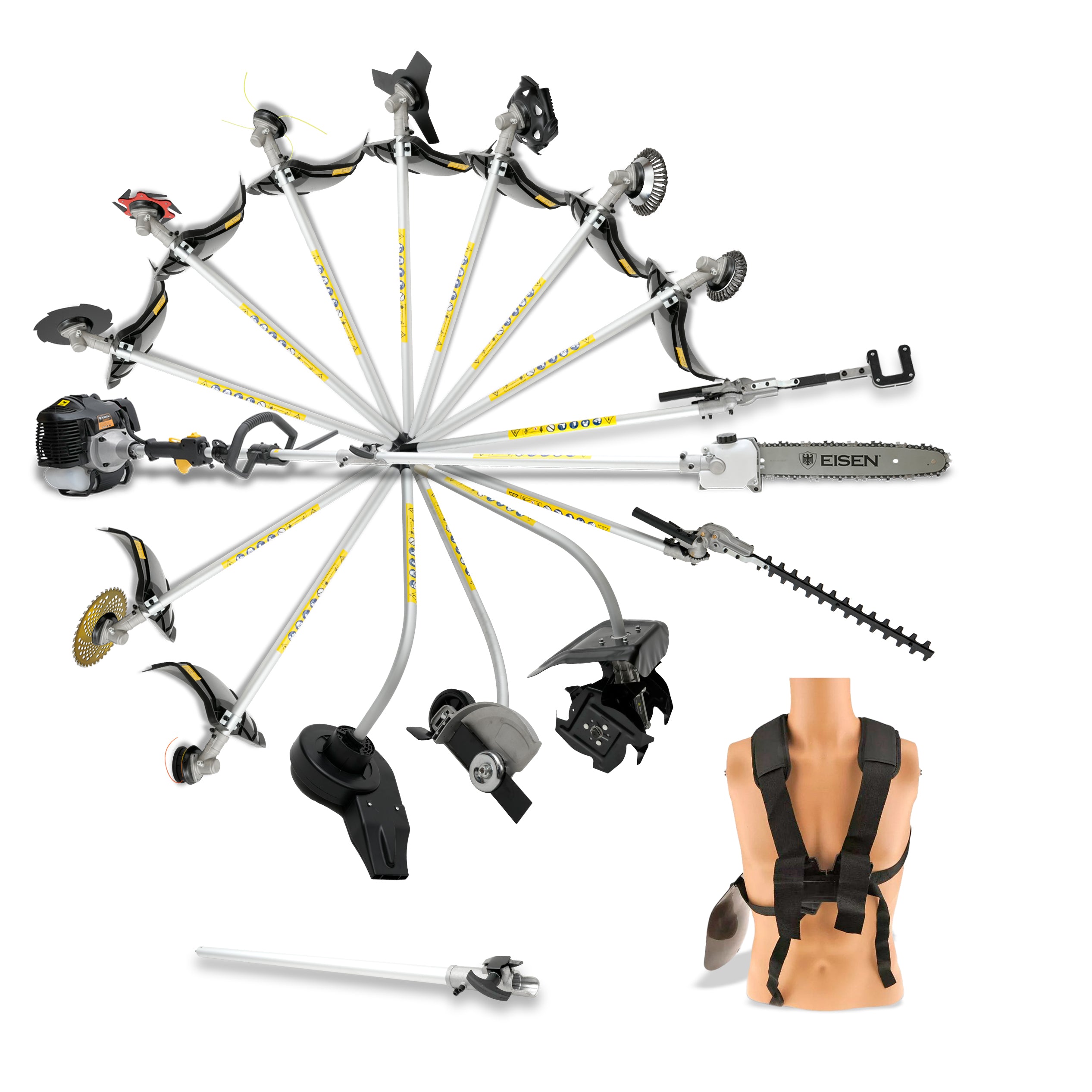 Kit 17 en 1 Multi-Función 62cc 3.4Hp | Eisen