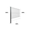 Kit Reja Perimetral 208x250cm + 1 Poste (Negro)