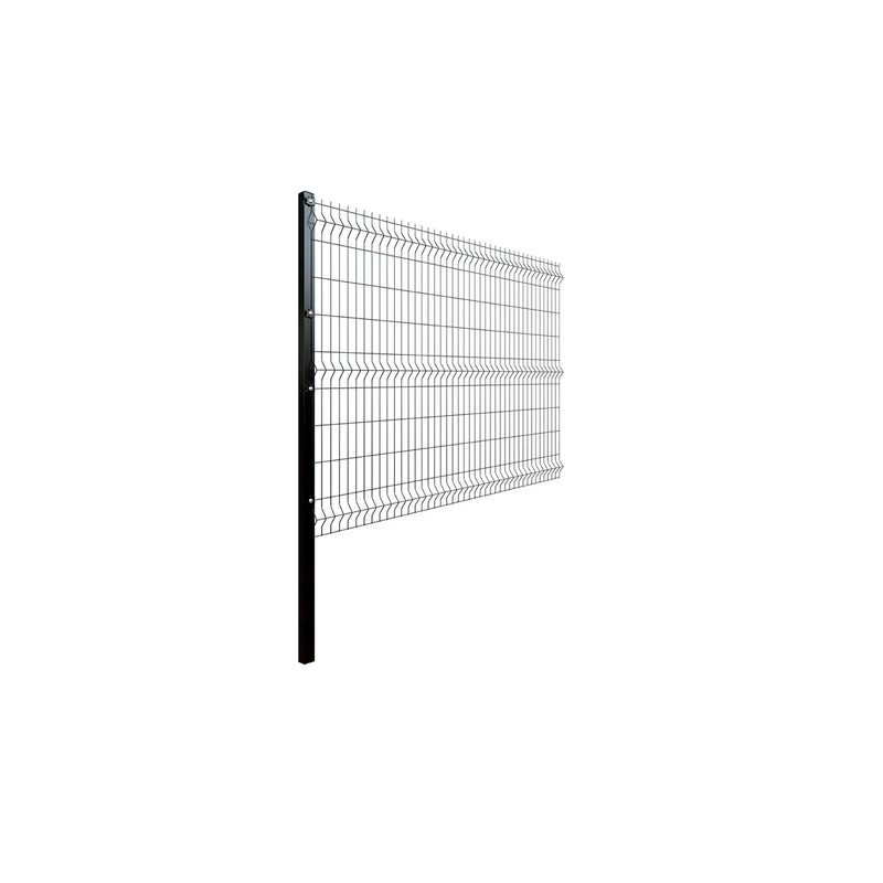 Kit Reja Perimetral 208x250cm + 1 Poste (Negro)
