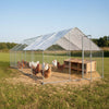 Gallinero de Acero Galvanizado 24m² (3x8x1.95m)