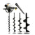Barreno Ahoyador 72cc + Broca de 10cm + 15cm + 20cm + 30cm + Extensor | Eisen
