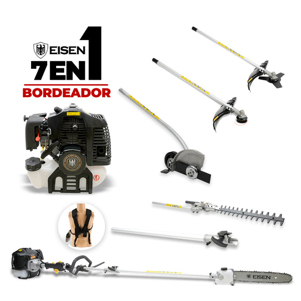 7 en 1 Máquina Multi-función 62cc - 3,4hp - Bordeador - Eisen