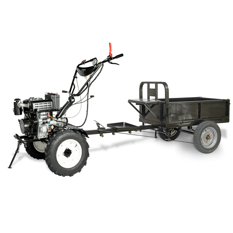 Kit 8 en 1 - Motocultivador Diesel - Full Carro Trailer