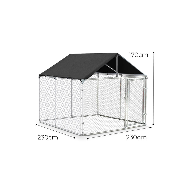 Canil Modular para Perros 2.3x2.3x1.7m (5.3m2)