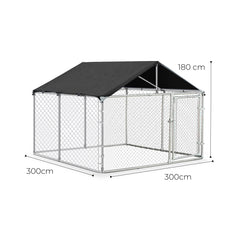 Canil Modular para Perros 3x3x1.8m (9m2)