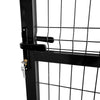 Reja Perimetral - Portón doble hoja 183x400cm (Negro)