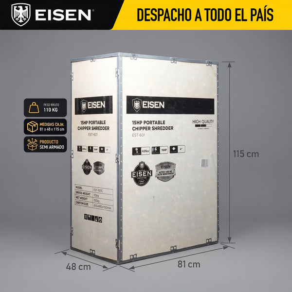 Chipeadora Portátil 15Hp 4'' | Eisen